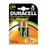 Duracell Blister 2 batterie stilo ricaricabili 2500 mAh HR06BL2