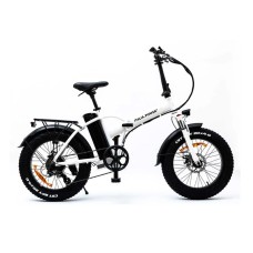 Italia Power Branch bianca Folding FAt E-Bike - Bicicletta elettrica Motore 250W